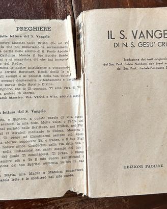 Santo Vangelo anno 1952 Edizione Paoline.