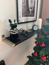 Mensola con supporti in acciaio