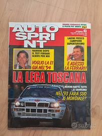 Autosprint 1992 Nannini Test Ferrari -Lancia Delta