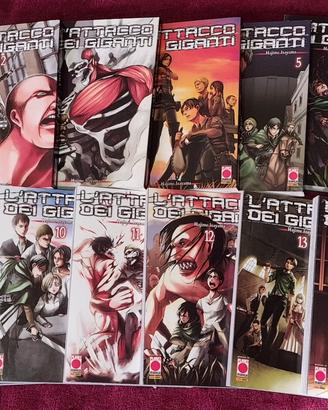 L’Attacco dei Giganti - Collezione completa manga.