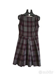 Abito scozzese senza maniche a quadri tg S