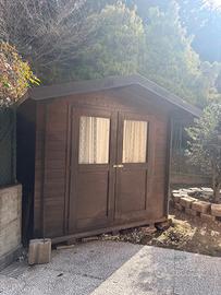 Casetta da giardino in legno 2.5x2.5 m