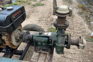 Pompa a motore carrellata