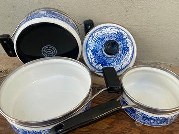 Set Pentole INOXRIV vintage 5 pezzi completo