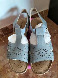 Sandali donna NUOVI n 40 colore grigio 