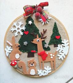 Quadretto su telaio da ricamo