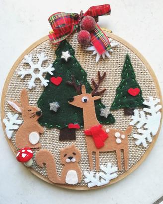 Quadretto su telaio da ricamo