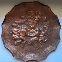 Piatto decorativo in rame