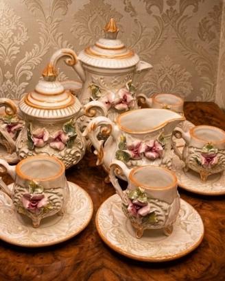 Servizio da caffè porcellana Capodimonte anni 50 