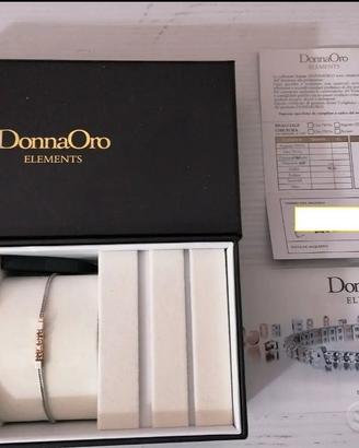 Bracciale DonnaOro, in oro argento e pietre prez..