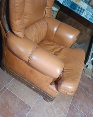 poltrona in pelle bulgara