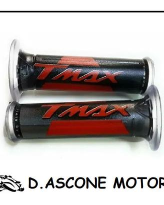 Coppia manopole tmax 500 530 Harris con scritta TM