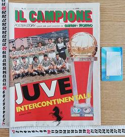 Poster Juve Intercontinentale 1985 Guerin Sportivo