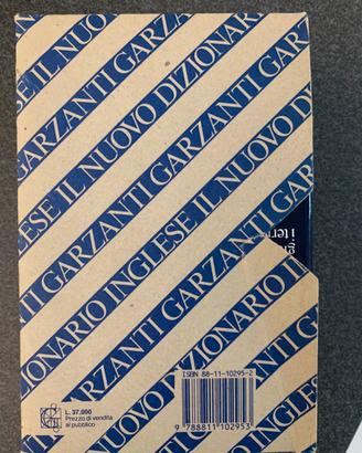 Dizionario inglese garzanti