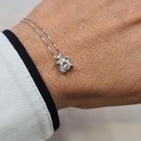 Catena in Oro 18 kt Punto Luce Diamante 0,53 Ct