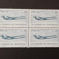 Quartina XV Giornata del francobollo - 1973