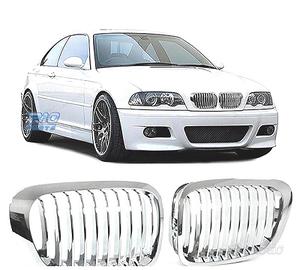 GRIGLIE BMW E46 COUPE CABRIO 99-03 LOOK M CROMATO