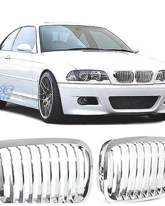 GRIGLIE BMW E46 COUPE CABRIO 99-03 LOOK M CROMATO