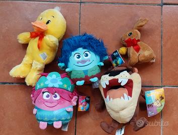 peluche 5 pezzi