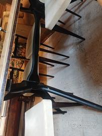 Tavolo vetro opalino