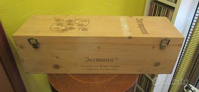 Cassetta di legno vuota Jermann Vinnaioli sul Mont