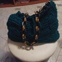 borsa uncinetto invernale  lana