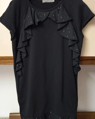 Vestito donna, cotone garzato, leggero, taglia L