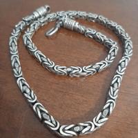 collana argento 925 snake uomo donna