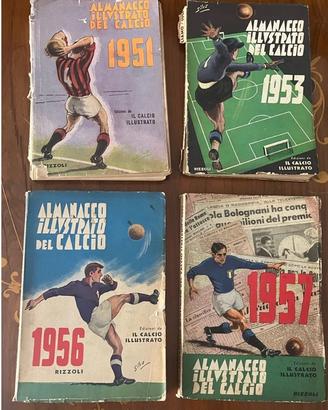 Almanacco ilustrato del calcio 1951, 53, 56 e ‘57