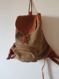 Zaino in pelle e cuoio