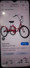 tricicletta 24 sciano