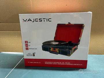 Giradischi Vintage Majestic 33 45 78 giri UK TT-43