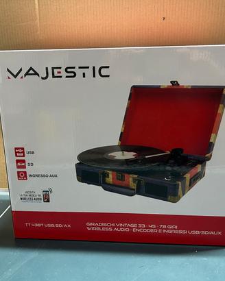 Giradischi Vintage Majestic 33 45 78 giri UK TT-43