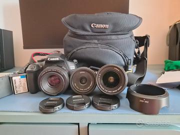 1300d - 18-55 II kit; + efs 24 + ef 50 + borsa + b