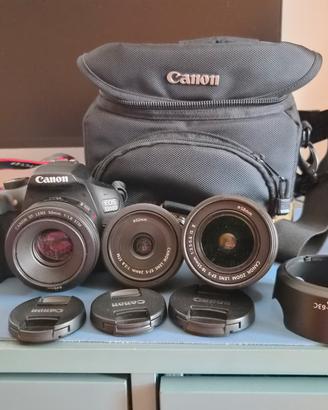 1300d - 18-55 II kit; + efs 24 + ef 50 + borsa + b