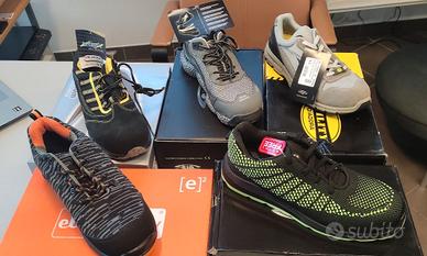 Lotto di 5  scarpe N° 44 antinfortunistiche