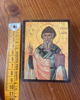 Icona bizantina San Spiridione