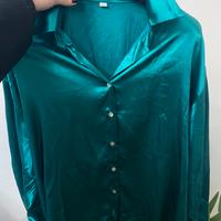 Camicia donna verde acqua