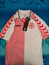 Maglia away calcio Danimarca Hummel 1986