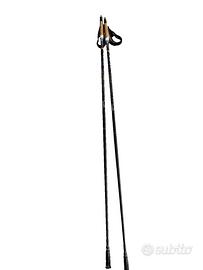 Leki Carbon 125 cm fissi - manico bianco/sughero