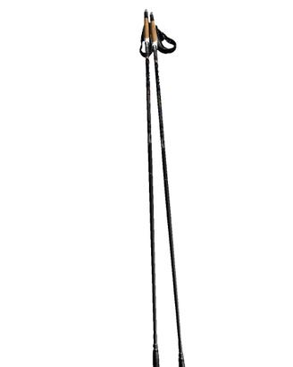 Leki Carbon 125 cm fissi - manico bianco/sughero
