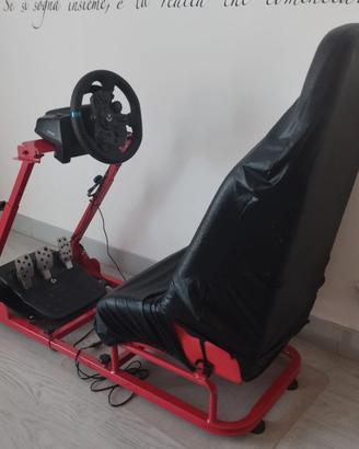 Postazione + volante logitech 923 per playstation
