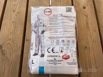 10 Tute Microsafe Categoria III Protezione 3/4/5/6