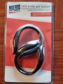 Nr 2 LED a clip per corsa bicicletta passeggiata
