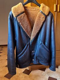 Giacca shearling in montone vintage