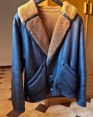 Giacca shearling in montone vintage