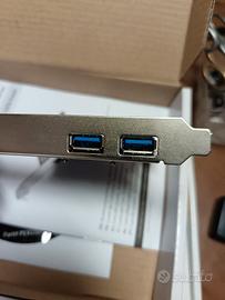 scheda pc con due porte USB 3.0