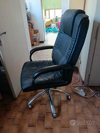 sedia  ergonomica girevole con ruote 