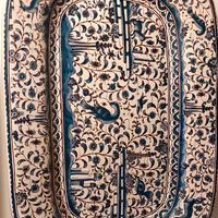 Piatti decorativi ceramica portoghese azzurro