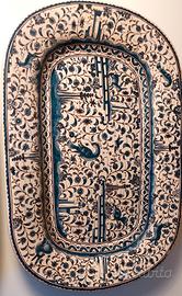 Piatti decorativi ceramica portoghese azzurro